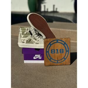 Vans SK8-Hi Cordura Desert Camo Size 8.5 Pre Owned